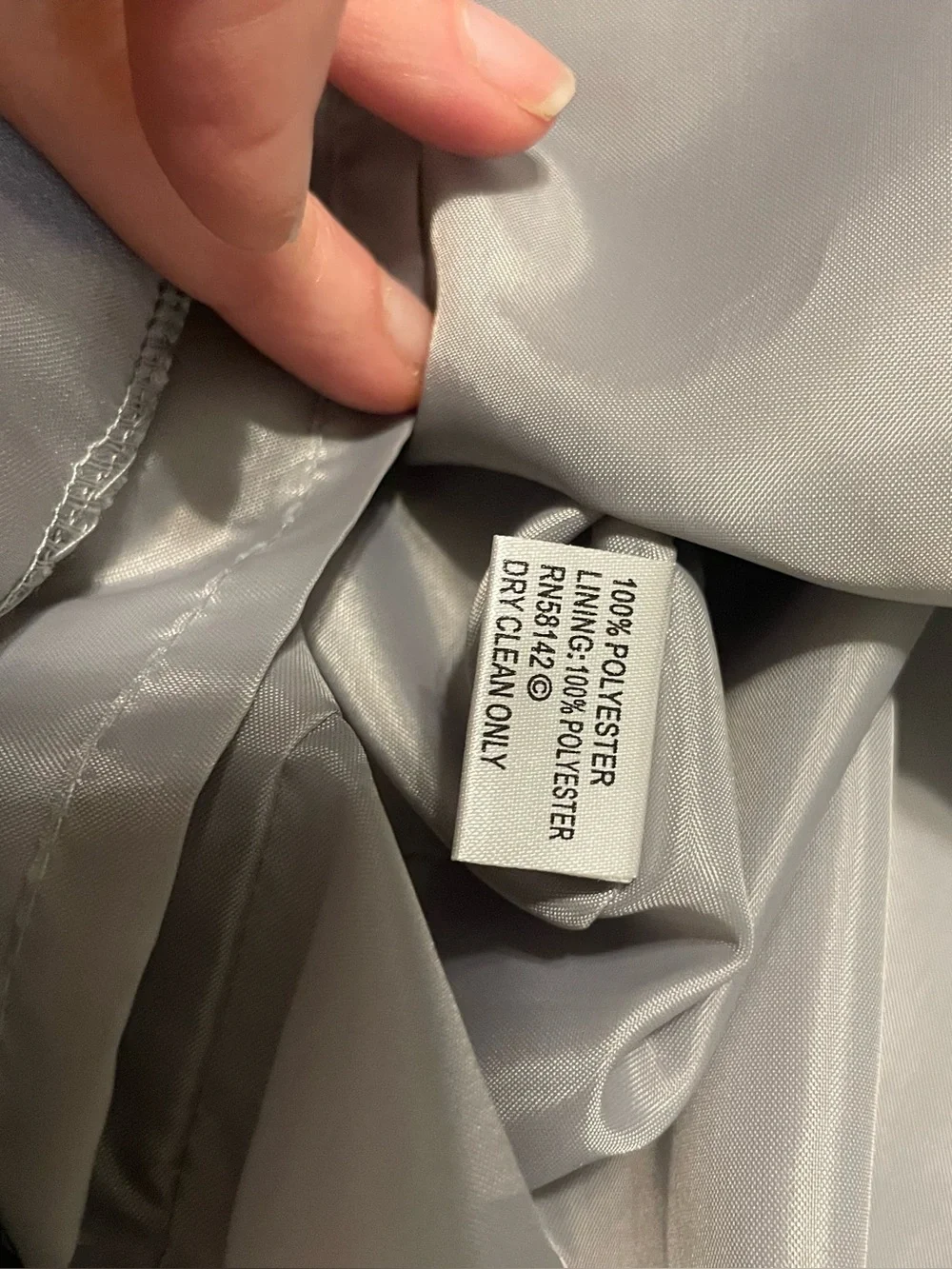 London Times Silver Satin Puff Sleeve Shift Dress Size 6 MCM vibes